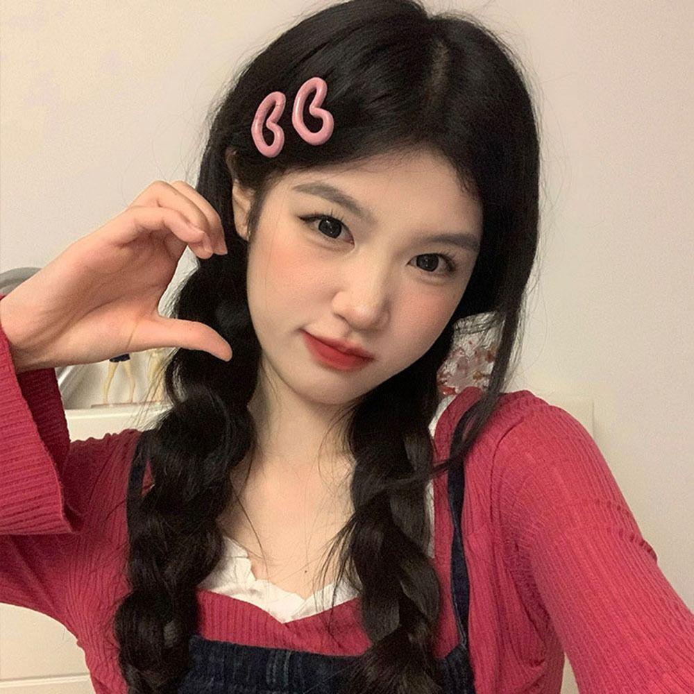 Duckbill Clip Gifts Korean Style Hairpin Hair Accessories Love Heart Hair Clip Y2K Hair Barrettes