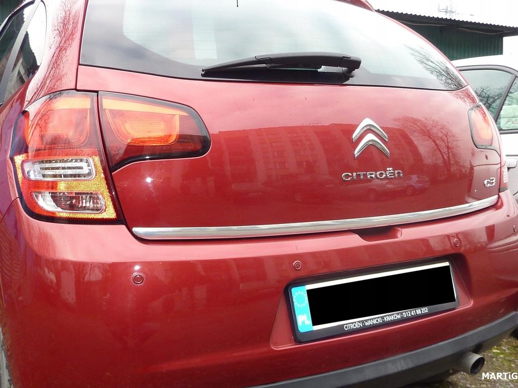 Citroen C3 II 08- CHROME STRIP On the Hatch