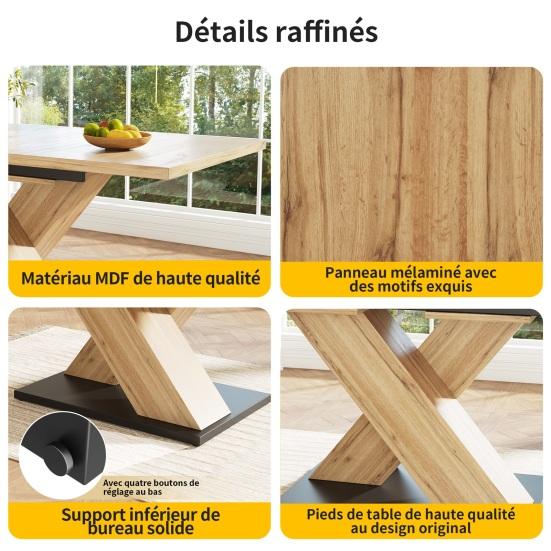 Telescopic Dining Table Heavy Duty Kitchen Table 60Kg Max Bearing Minimalist Style Pull Out Extendable Table for Dining Room
