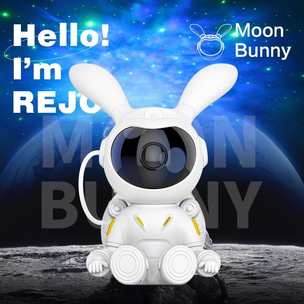 Galaxy Star Projector LED Night Light Starry Space Rabbit Projectot Lamp For Decoration Bedroom Home Decorative Children Gifts