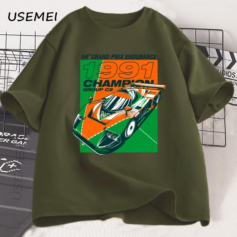 

Japanese Style 787B Anniversary T Shirt Man Retro Cotton Short Sleeve Printed T-shirt Casual Round Neck Tshirt Men s Clothes L