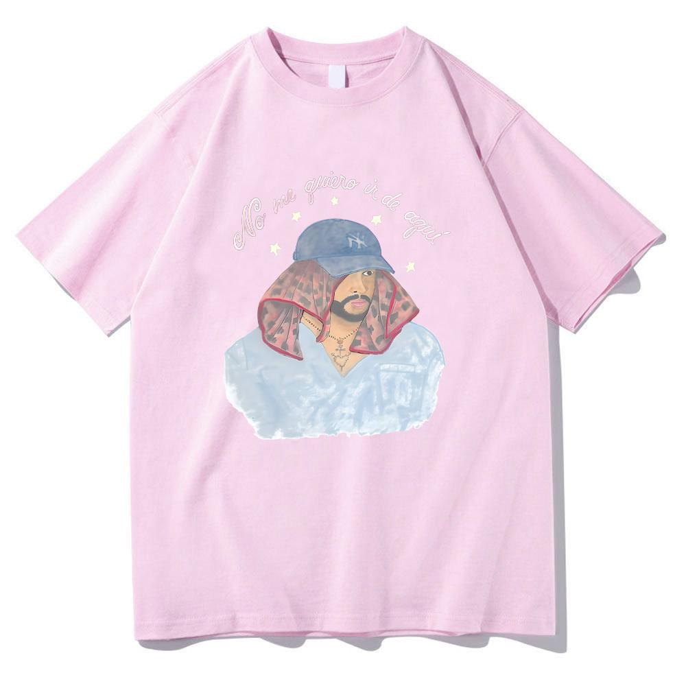 DTMF Merch No Me Quiro Tee Bad Bunny Graphic T Shirts Men's Clothing Creative Design Fashion T-shirts Unisex Cotton Short Sleeve