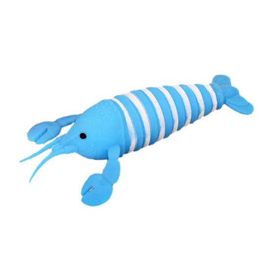 Squeezing Lobster Toy Cute Colorful Simulation Animal Doll Pinch Toy Anxiety-Relief Soft Plastic Squeeze Fidget Squishes Decompression Toy Boys Girls