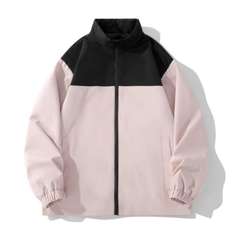 

New outdoor waterproof spring and autumn jacket ins simple and lazy temperament versatile fashion literary trend Harajuku 3XL розовый