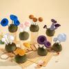 14cm Mushroom Plush Toy Desktop Ornament Fluffy Plant Stuffed Doll Gifts