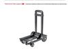 Compact 4-Wheel Folding Shopping Cart and Luggage Trolley