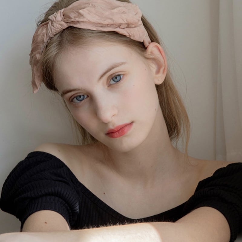 Jean Paul Clarisse Crease Cotton Ribbon Hairband JP-22-108HB