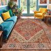 Persian Ethnic Style Living Room Carpet & Soft Home Blanket