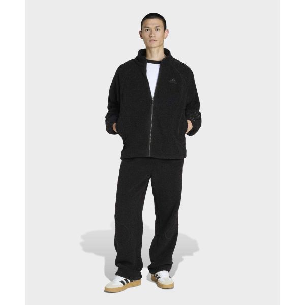 Adidas Vogue Teamgeist Simple Comfortable Striped Fleece Jacket Men Jackets KR5189