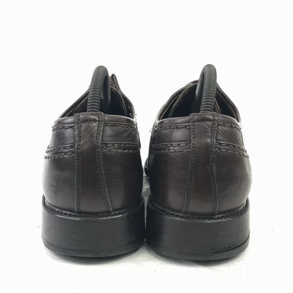 Germany Lloyd Vintage Heavy Grain Leather U Tip 9.5 28 Dark Brown Dress Shoes Business(USED)