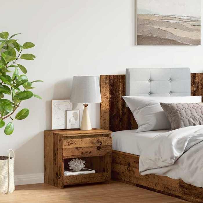 VidaXL Bedside Table Old Wood 40x30x39 Cm Engineered Wood, Side Table, Bedside Cabinet, Side Table for the 856406