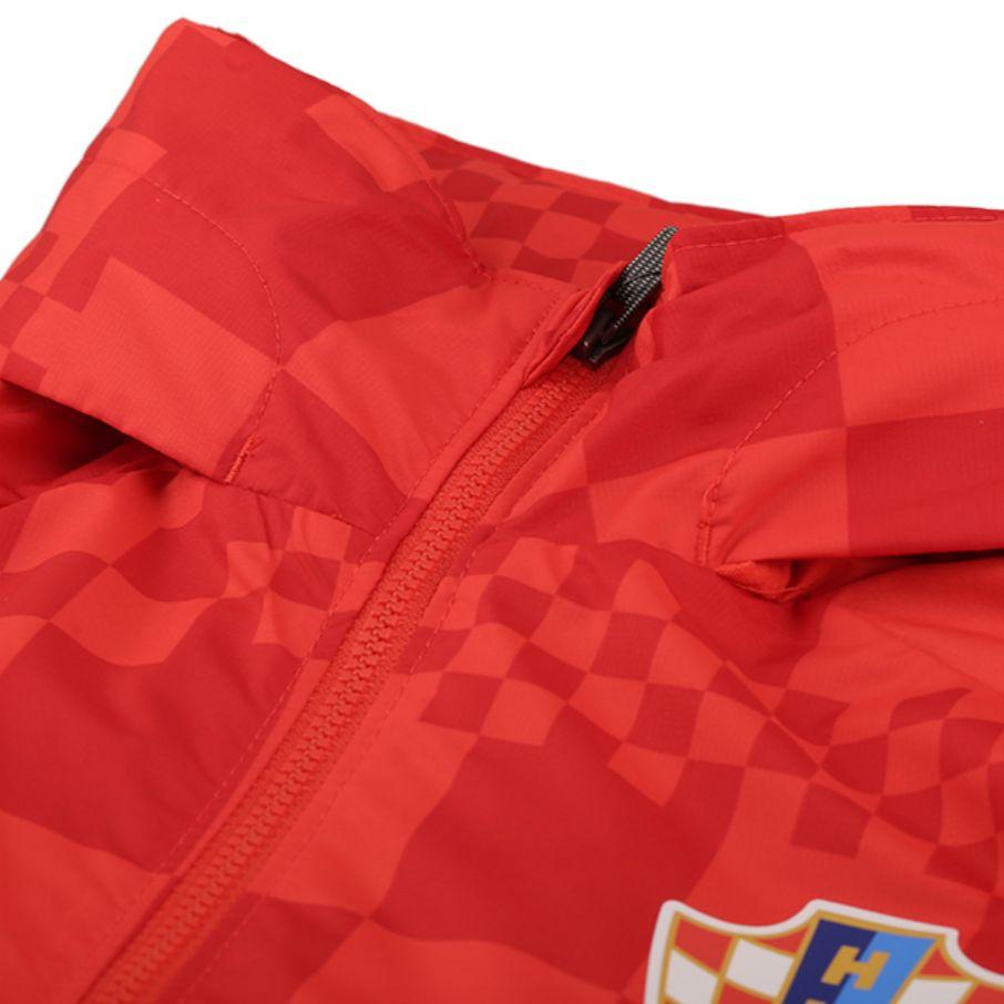 Nike Kroatien AWF Wasserabweisende Fußballjacke Rot CN7065-696
