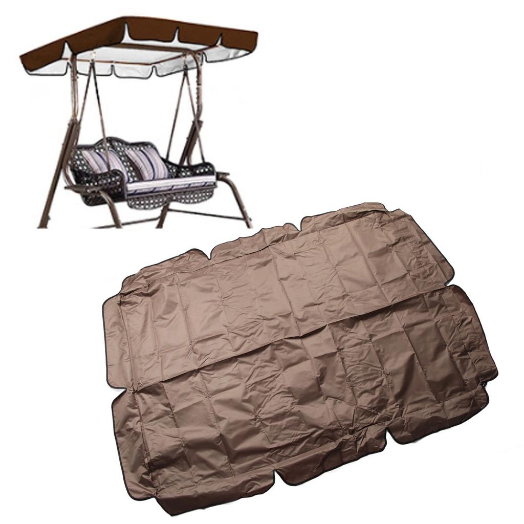 Wasserdichte Outdoor-Schaukelüberdachung Ersatz 420D Silberbeschichtetes Oxford-Gewebe Schaukelstuhl-Überdachung für Außenbereich Garten Terrasse