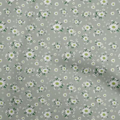 Cotton Flex Dusty Teal Green Fabric Florals Sewing Craft Projects Fabric Prints By Yard 40 Inch