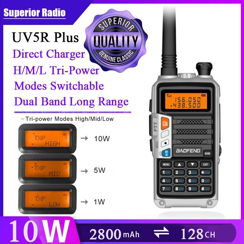 Satın alın UV5R+Plus Walkie Talkie 8W/10W Long Range TriBand Portable