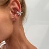 Golded C-shaped Ear Clip Silver No Piercing Earrings Hip Hop Gold Jewelry  Women