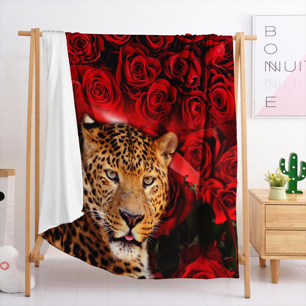 Blanket Flannel Blanket Animal Tiger 3D Digital Printing Blanket Blanket