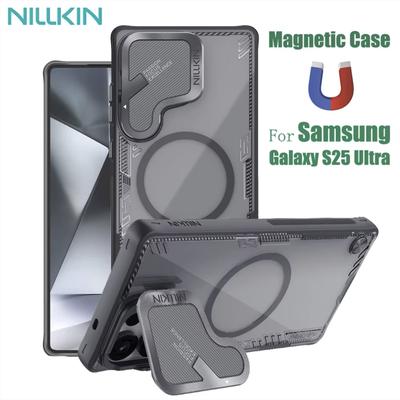 NILLKIN Custodia magnetica Iceblade Prop per Samsung Galaxy S25 Ultra, con funzione di aspirazione magnetica e obiettivo protettivo.