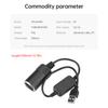 Cigarettes Lighter Adapter USB 5V to 12V Car Cigarettes Lighter Socket Female Converters Adapter Cord For Driving Recorders