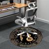 1PC Clock Ancient Pattern Office Round Area Rug, Mat Suitable For Office, Under Office Chairs Bedroom Living Room Home Decor, Room Deco