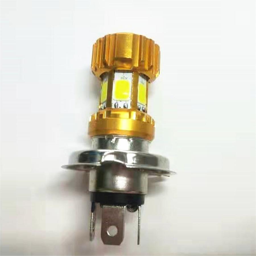 Six Sides Bright 360° H4 LED Motorcycle Headlight Blub DC 12V 60W 3000lm 6000K Moto Light Scooter Accessoire Motobike Head Lamp High/Low Beam