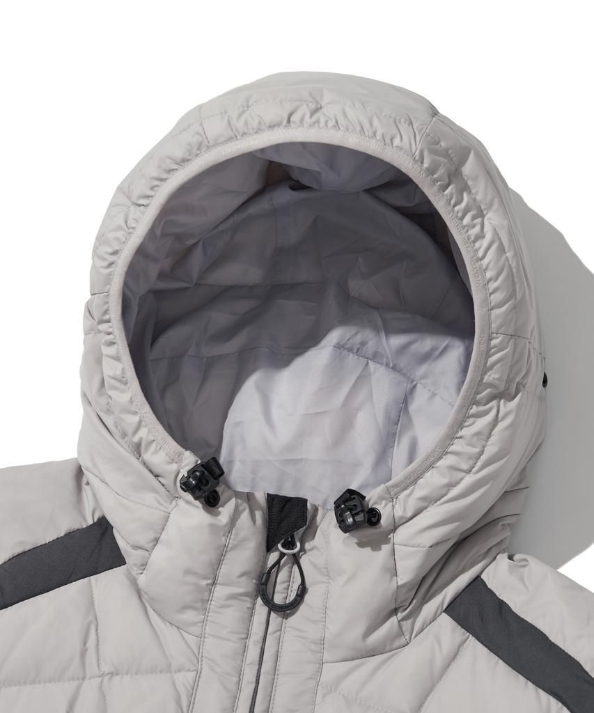 Welter Experiment Shield Down Hood Jacket_Light Gray_Wol039