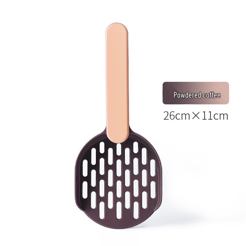 Large Thickened Cat Litter Scoop with Fine Holes - Durable Poop Scooping Tool for Pet Cleaning