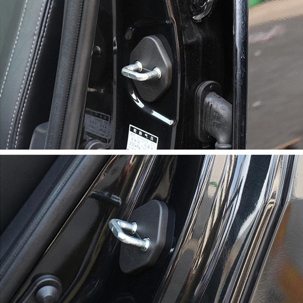 For Renault Kadjar 2016 2017 2018 2019 2020 Car Interior Anti Rust Water Proof Door Lock Key Keys Buckle Cover Molding Trim 4PCs