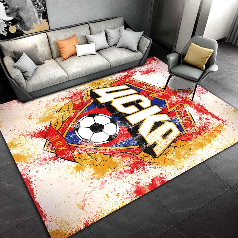 CSKA Soccer Badge Carpet suitable as a non-slip mat for the living room or bedroom sofa