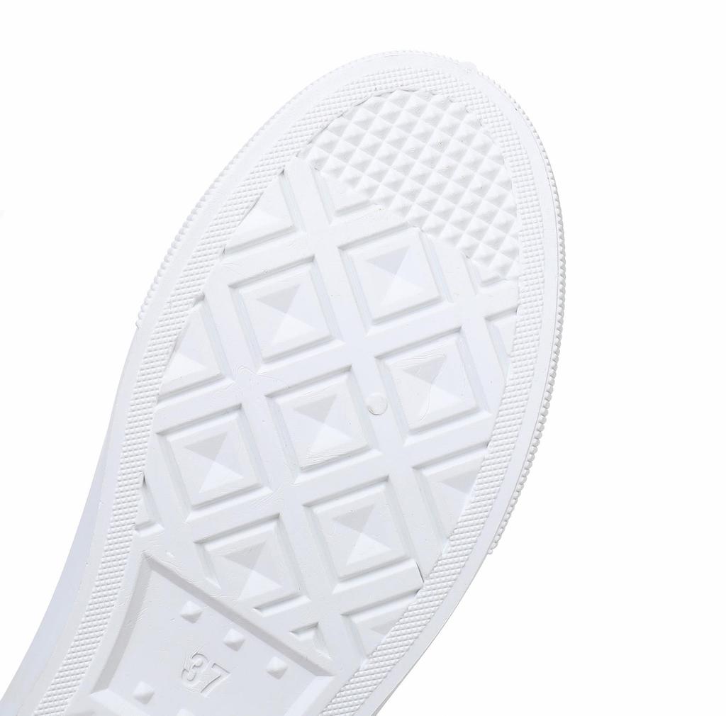 Women's White Lace-up Canvas Shoes - Soft, Breathable, Casual All-Match Sneakers for Spring and Autumn