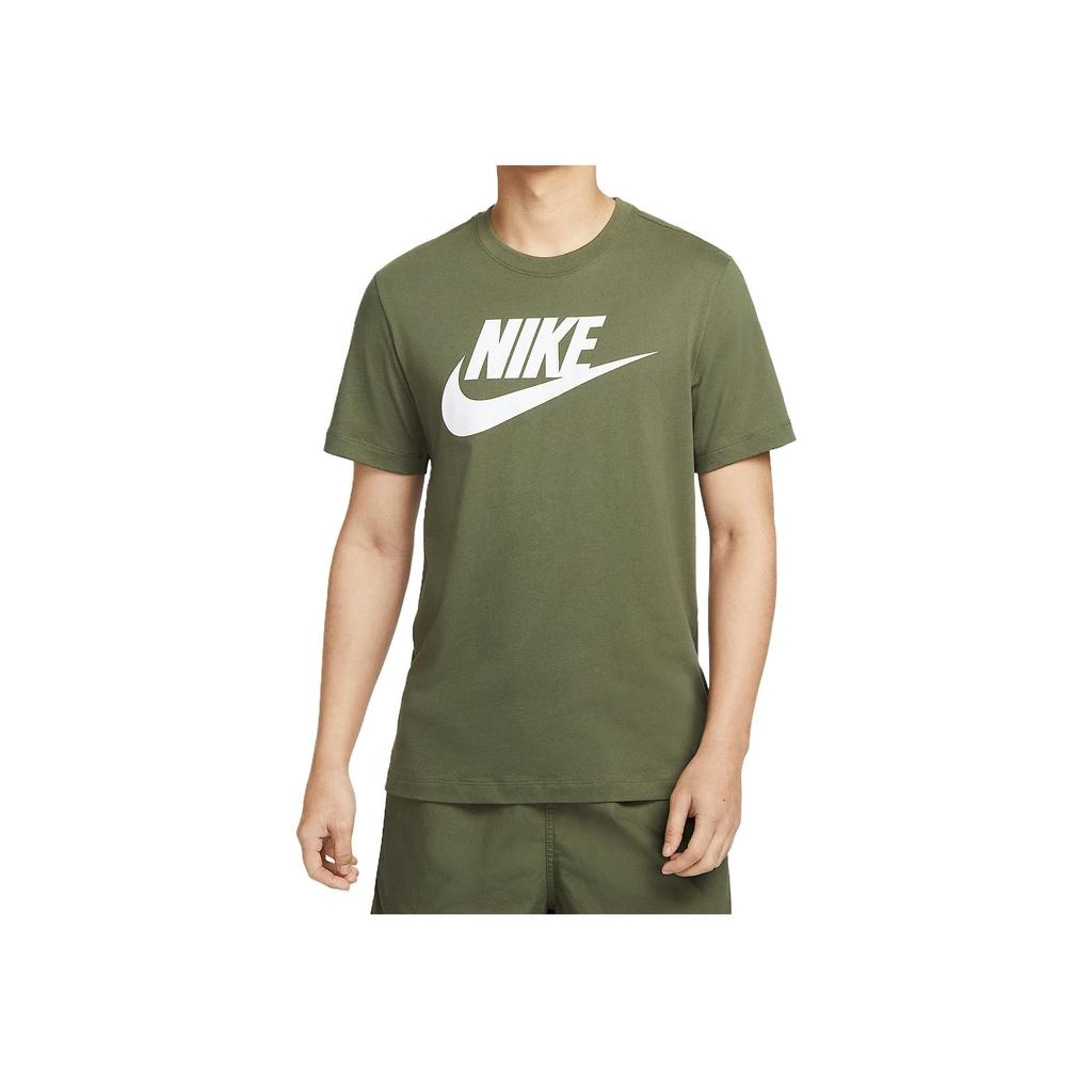 Nike Sportswear Comfortable Stylish Simple Moisture-Wicking Short Sleeve T-Shirt Men Tops Olive-Green AR5005-222