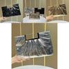 Elegant Sequined Evening Bag With Chain Strap For Formal Events