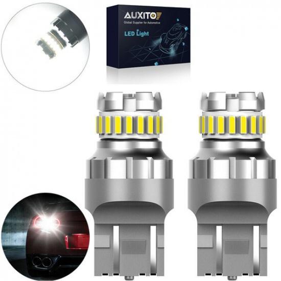 2Pcs AUXITO Pure Red 1156 LED Brake Tail Light Bulbs Error Free Anti Hyper Flash