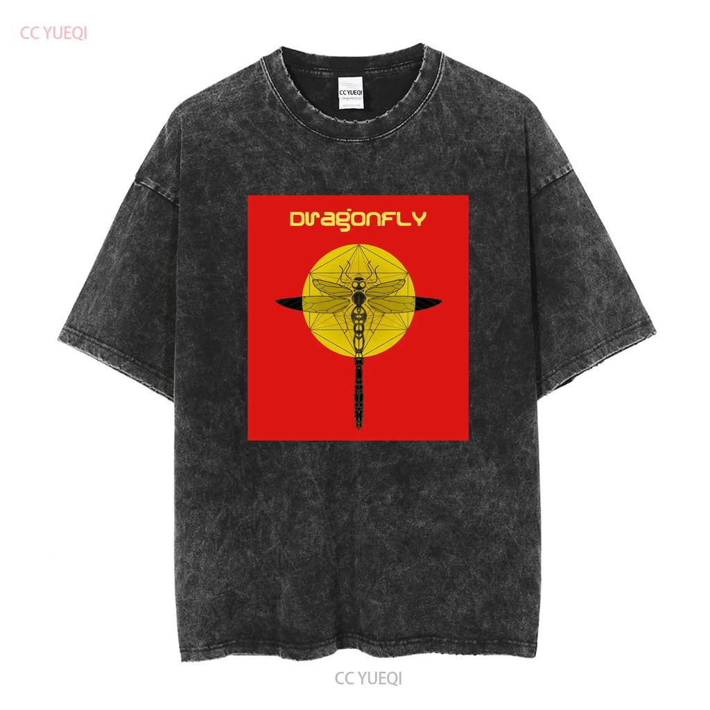 Psychedelic Trance Music Dragonfly Records Mens Cotton T Shirt vintage Washed Stretched Stylish Slightly Comfortable Versatile
