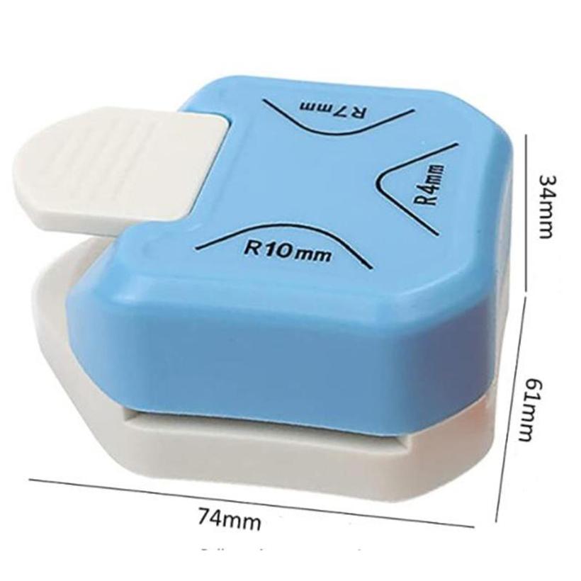 3-in-1 Corner Rounder Punch DIY Crafts Projects Hole Puncher Cutter for Card Making Scrapbooking and Photocards