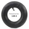 N68R--Pack Of 2 Inner Tubes With TR87 Valve For Wheelbarrow, Sack Truck, Handcart 3.00-4, 10X3, 260X85 Black Durable Easy To Use