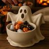 3D Printed Ghost Decor Halloween Bowl, Trick or Treat Snack Candy Serving Bowl Decorative Storage Tray Dish, Party Supplies Container