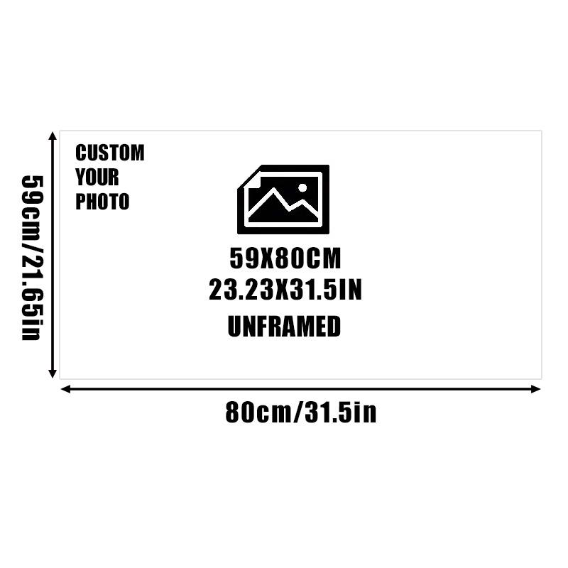 Personalized Print Poster Your Photos On The Canvas Home Decoration Custom Poster Pets Wedding Family Art Painting For Festivals,Party,Themed Events