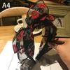 Bow Hairband Toothed Black Mesh Bow Headband For Women Double Layers Bow Hairband With Lips Print Adults Side Bow Headband Girls