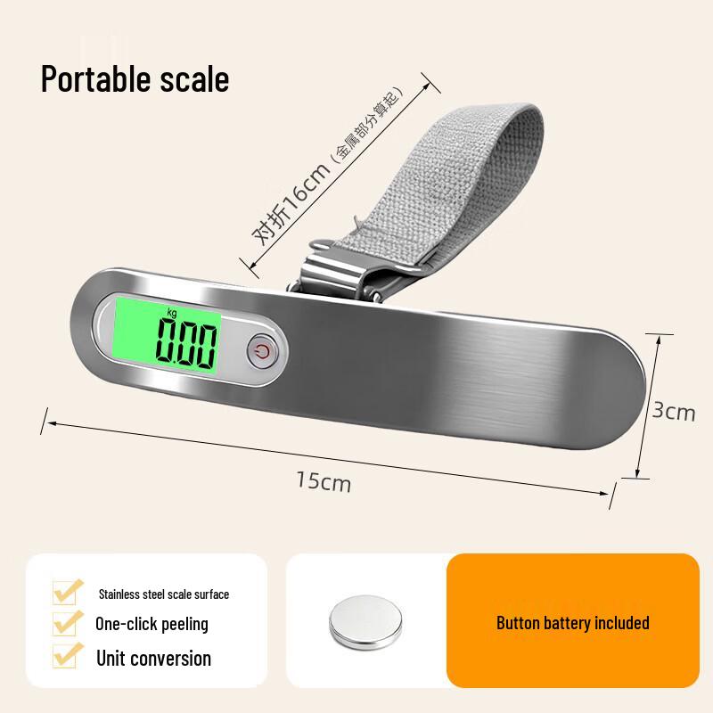 ACVER Portable Electronic Luggage & Kitchen Scale 50kg
