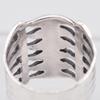 Used X941 Marcasite Marcasite 925 Engraved Ring Design Silver Ring Vintage No. 14