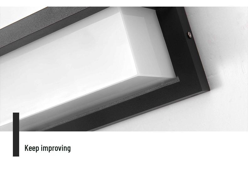 Waterproof Minimalist LED Wall Light with Smart Sensor for Outdoor Use