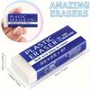Large White Pencil Erasers | for School and Office Drawing Art