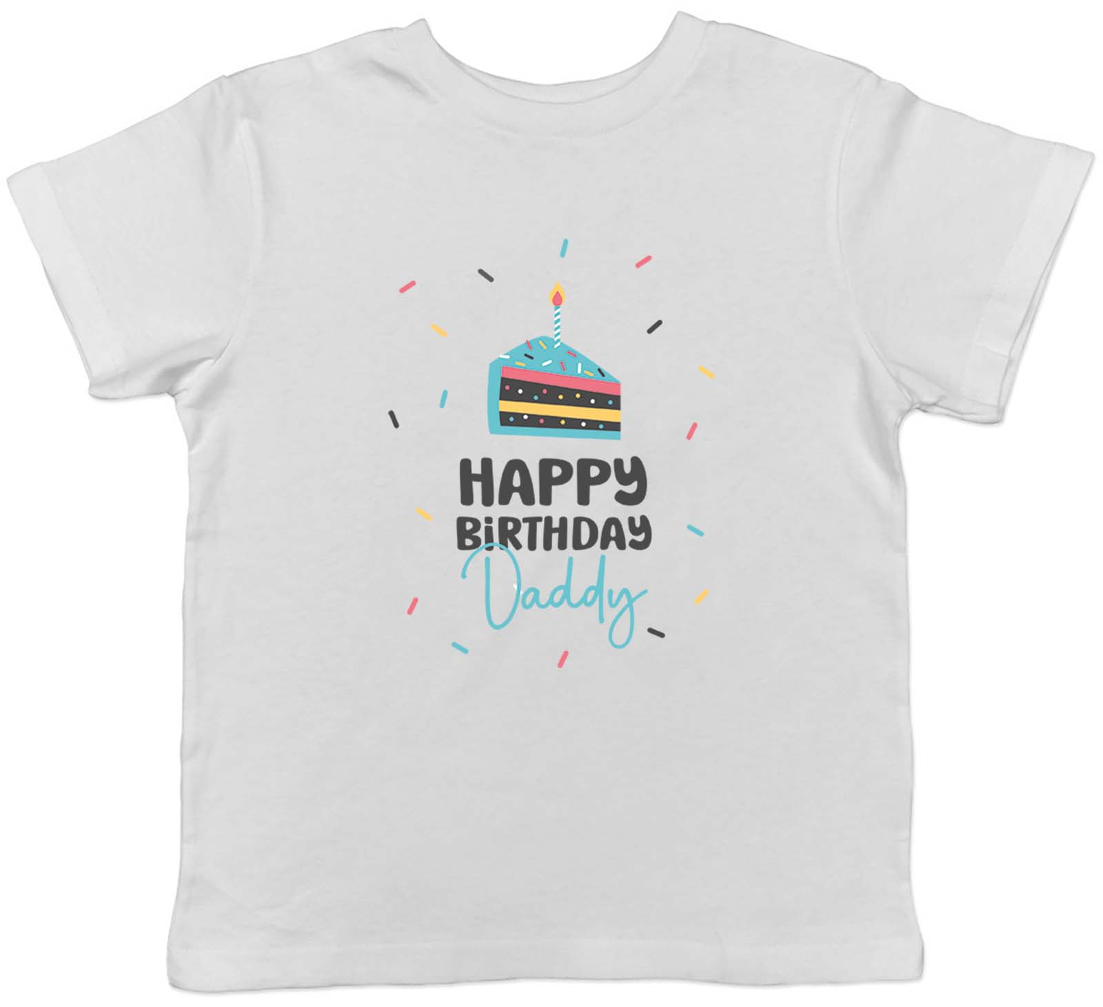 Happy Birthday Daddy Celebration Childrens Kids T-Shirt Boys Girls Gift 140