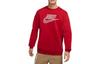 Nike Sweatshirts Men's Red Crew Neck Moderate Regular DR7829-687