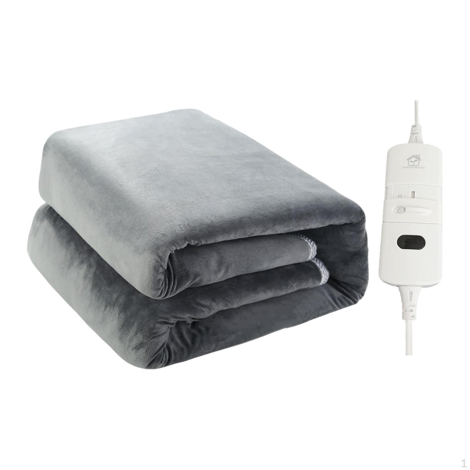 Electric Blanket with Adjustable Temperature for Bedroom and Travel 150cmx65cm