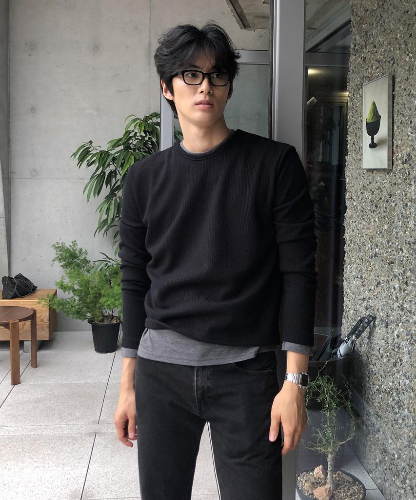THEY Layered Ribbed Round T-Shirt_4 Colors