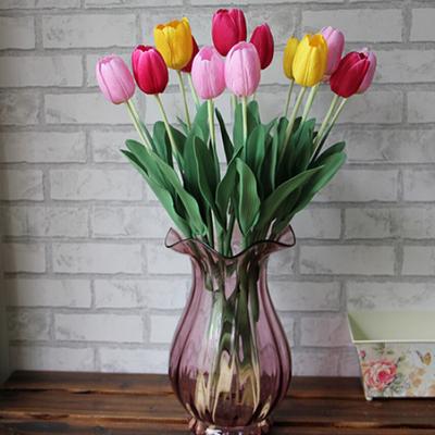 Mooie Latex Real Touch Kunstzijde Tulp Bloem Bruidsboeket Home Docor