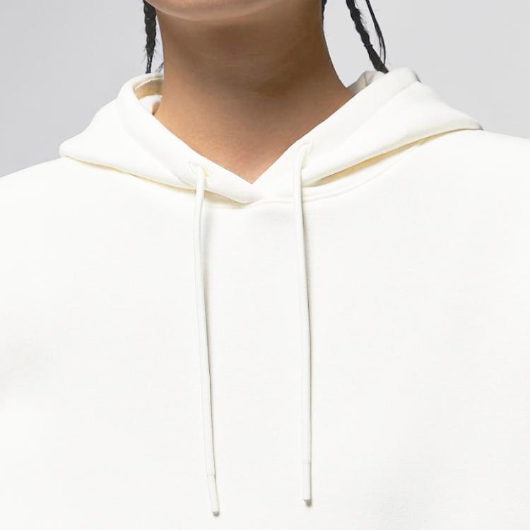 Jordan Brooklyn Fleece Letter Print Hooded Sweatshirt American Vintage Women Sweatshirt Sail FN5435-133