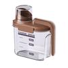 Little Household Canister With See Through Body And Slip Resistant Bottom Ideal For Storing Dry Pet Meals